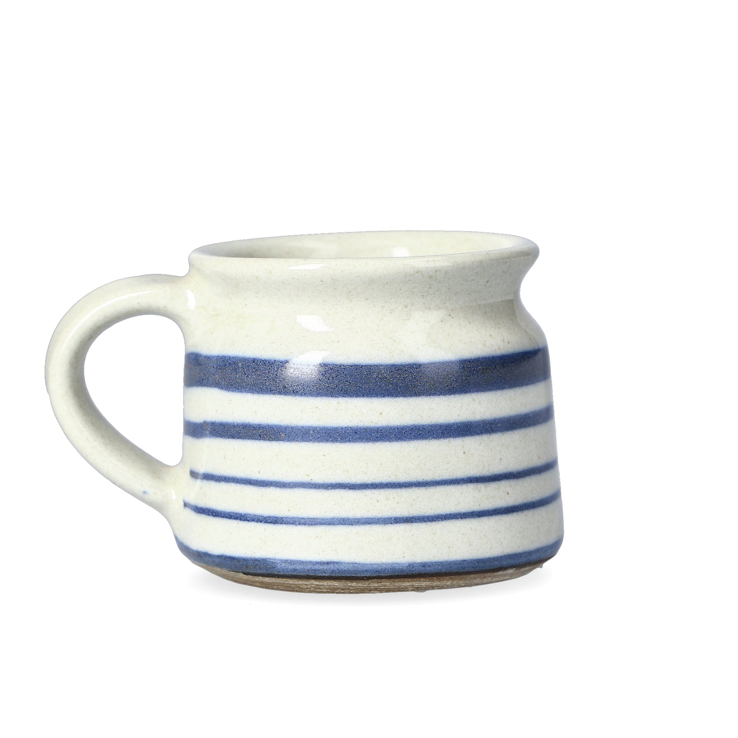 Blue Stripey Hand Thrown Fairtrade Mug