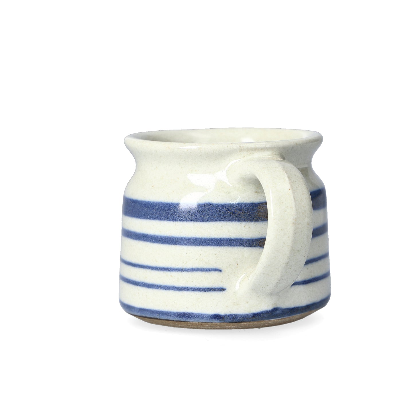 Blue Stripey Hand Thrown Fairtrade Mug