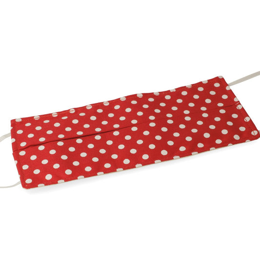 Red Polka Dot Cotton Face Mask